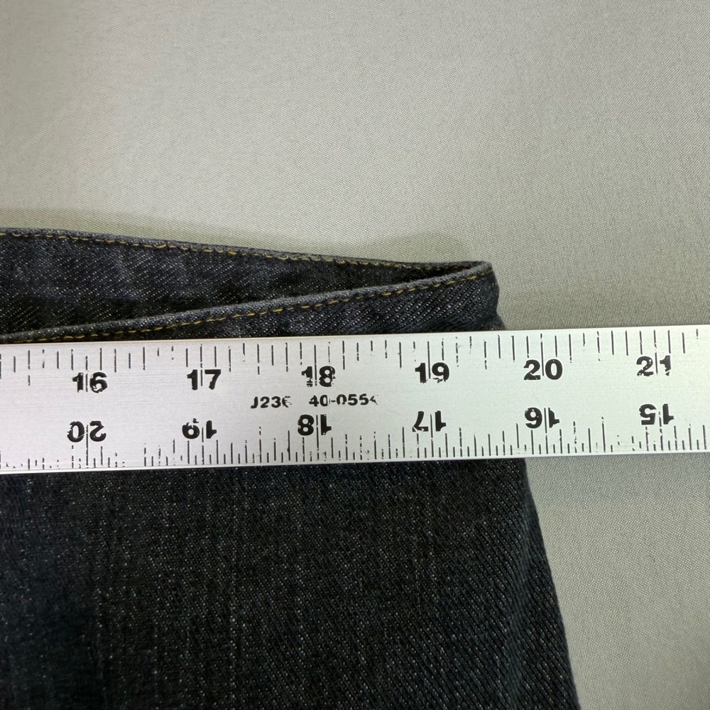 Vintage Y2K Clio II Womens 20 Dark Wash Lace Up Denim Jeans Western Bootcut - Picture 6 of 10